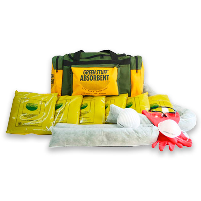 Kit de mochila absorbente contra derrames de hidrocarburos modelo GMT-251 marca  Green Stuff