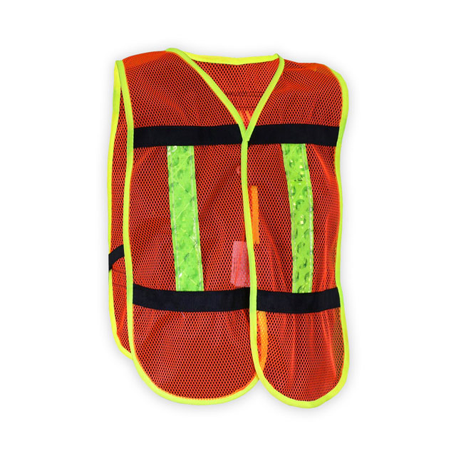 Chaleco de malla para niños con reflejante plástico modelo SR1011KIDS marca Jyrsa 