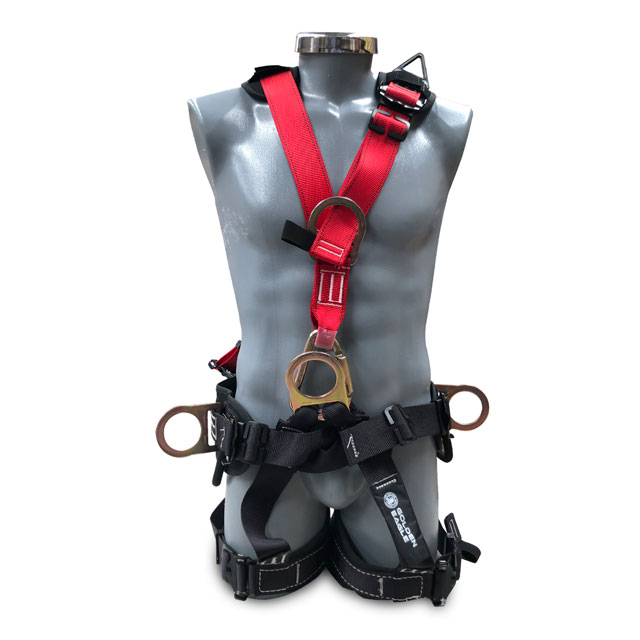 arnés de cuerpo completo anillo d espalda , 2 en costados , 1 ventral , 1 pecho modelo pc100k-s7 marca GOLDEN EAGLE
