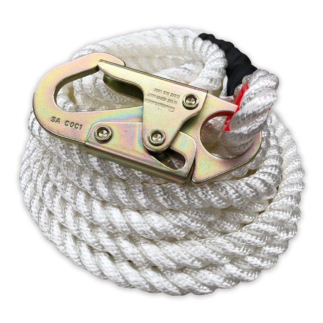 línea de vida trenzada vertical de 5/8 de 10 mts modelo LRV-10 marca GOLDEN EAGLE *sobre pedido*