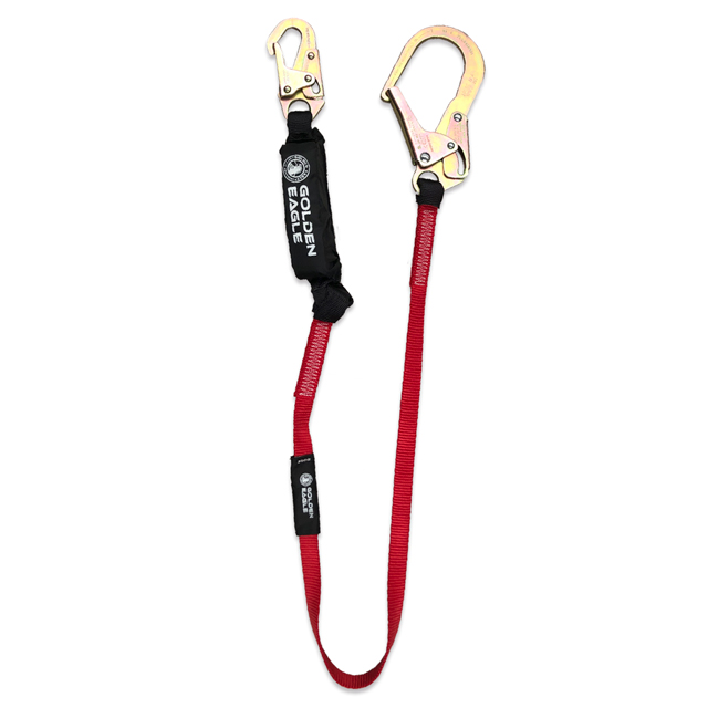 amortiguador con línea de vida plana de 1.83 mts gancho grande modelo sawg-18 marca GOLDEN EAGLE * sobre pedido*