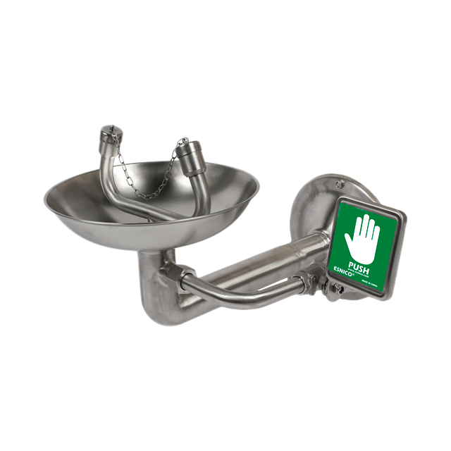 lavaojos de pared de acero inoxidable de 2 esferas modelo esw021ms marca ESNICO *sobre pedido*