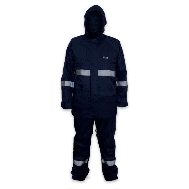 Kit impermeable chamarra y pantalón con reflejante modelo DZ1005 marca MRS *sobre pedido*