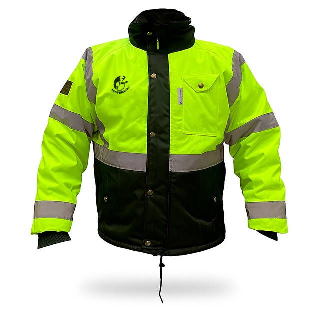 chamarra cuartos frios corta bicolor con reflejante textil modelo eco20 mca. JYRSA *Sobre Pedido*