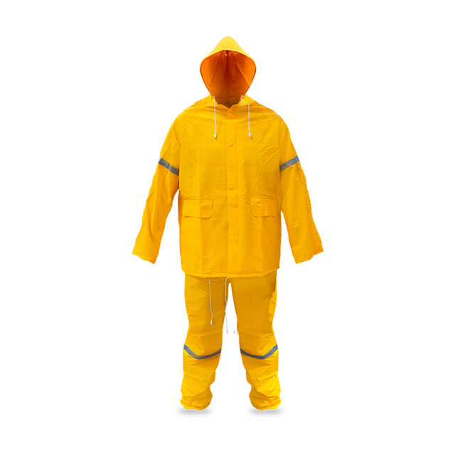 Kit impermeable chamarra y pantalón con reflejante modelo DZ1002R marca MRS *sobre pedido*
