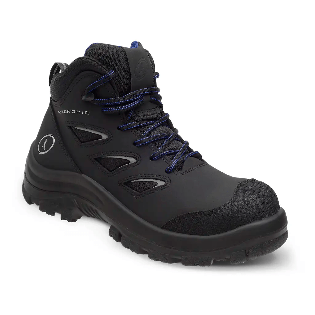 Zapato de seguridad micropiel con casquillo dieléctrico inyección directa modelo Spyder marca Riverline *sobre pedido*