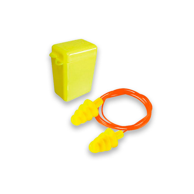 tapón auditivo reutilizable con cordón y cajita nrr 27 db modelo ekho27amc marca JYRSA *sobre pedido 