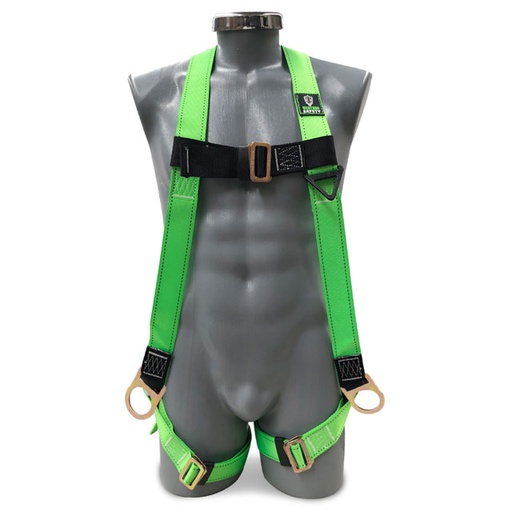 [WS-10-3P] Arnés de cuerpo completo 3 anillos d , 1 espalda y 2 en costados mod. WS-10-3 mca. WARTHOG SAFETY