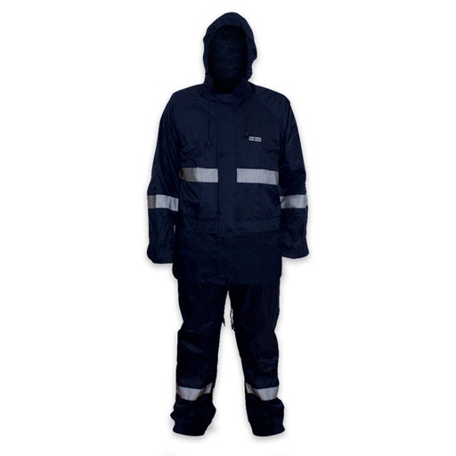 Kit impermeable chamarra y pantalón con reflejante modelo DZ1005 marca MRS *sobre pedido*