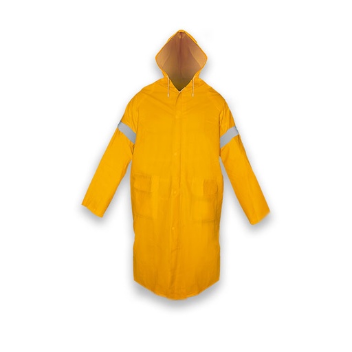 Impermeable tipo gabardina con reflejante modelo DZ1001R marca MRS *sobre pedido*