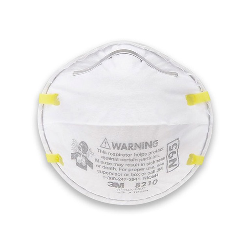[MM-8210] Caja c/ 20 piezas de mascarilla desechable polvos y neblinas N95 mod. 8210 mca. 3M