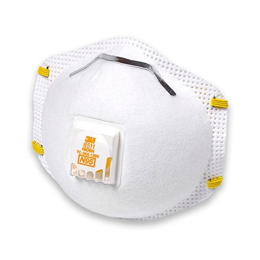 [MM-8511] Caja c/10 piezas de mascarilla desechable para partículas N95 mod. 8511 mca 3M