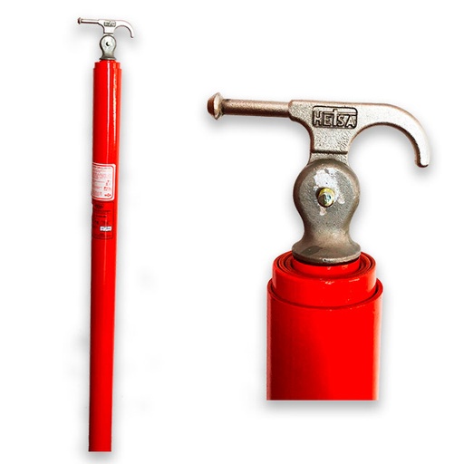 [PT-65] Pértiga telescópica de 5 secciones 6.49 mts, modelo PT-65 marca HETSA