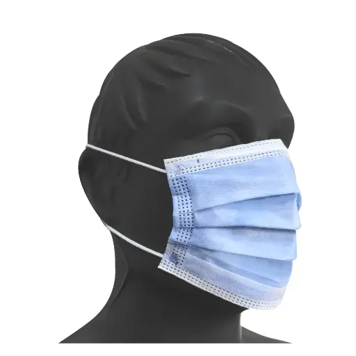 [ECO1094MEDIC] paquete de cubre boca plisado tres capas con clip de ajuste nasal, 50 piezas Mod. ECO-1094MEDIC mca JYRSA *Sobre Pedido*