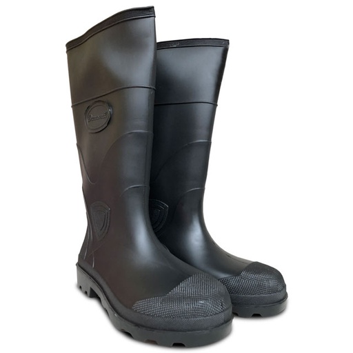 Bota de hule negra tipo jardinera mod. Dakota mca. Duramil  