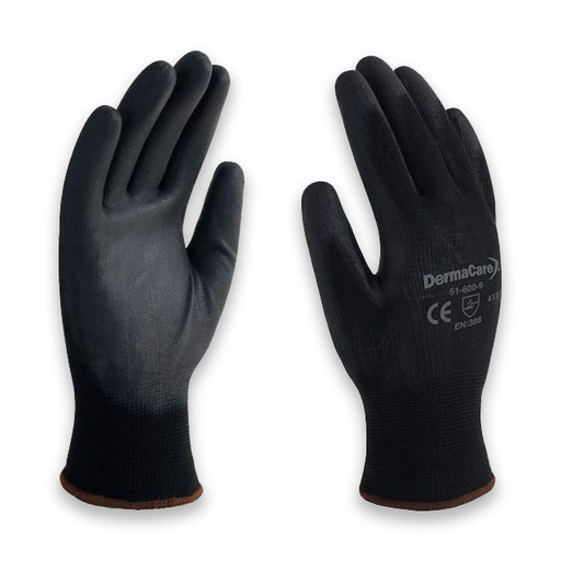 guante de nylon recubierto de poliuretano marca DERMACARE modelo 51600 *sobre pedido 