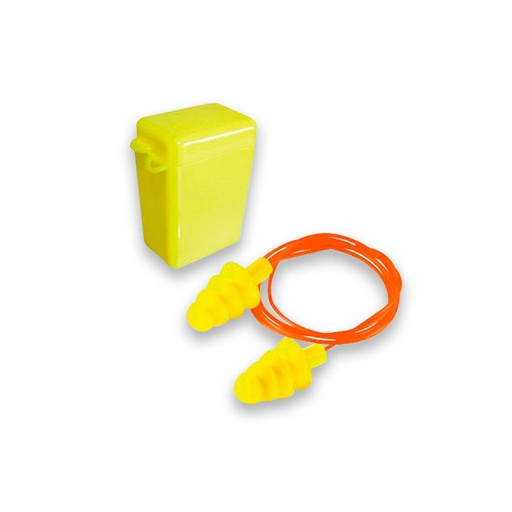 [EKHO27AMC] tapón auditivo reutilizable con cordón y cajita nrr 27 db modelo Ekho27amc mca JYRSA *sobre pedido* 